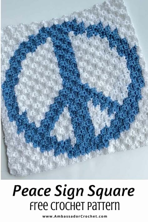 Crochet Peace Sign, Crochet Blanket Square, 90s Crochet, Crochet Afghan Squares, Random Crochet, Crochet Granny Square Tutorial, Crochet Square Blanket, Corner Crochet, Afghan Squares