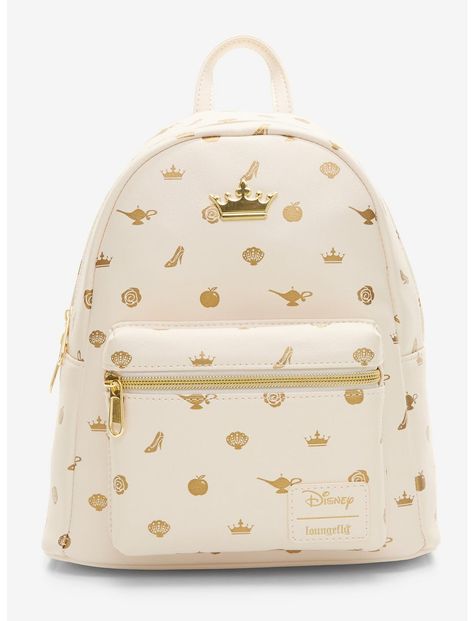 Disney Princess Loungefly Backpack, Loungefly Backpack Aesthetic, Loungefly Disney Backpack, Disney Loungefly Backpack, All The Disney Princesses, Disney Mini Backpack, Tiny Backpack, Pastel Clothing, Snow White Apple