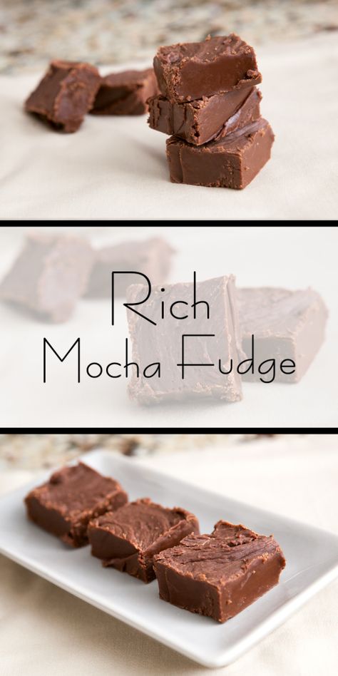 Mocha Fudge Recipes, Coffee Fudge, Mocha Fudge, Le Crueset, Instant Espresso, Processor Recipes, Easy Chocolate Fudge, Easy Fudge, Christmas Yummies