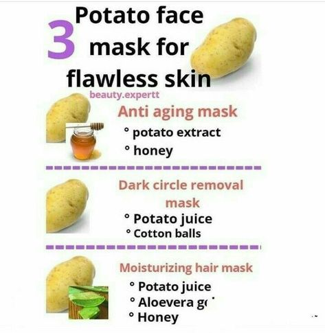 Potato For Skin, Potato Face Mask, Potato Face, Moisturizing Hair Mask, Skin Face Mask, Face Care Tips, Natural Skin Care Remedies, Skin Care Wrinkles, Diy Skincare