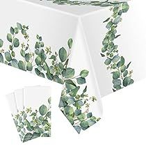 Shower Eucalyptus, Sage Green Baby Shower, Table Cloth Decorations, Summer Party Themes, Eucalyptus Leaf, Green Baby Shower, Baby Shower Table, Linen Store, Green Table