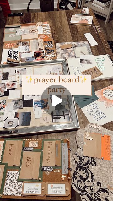 Vison Boards Ideas Christian, Faith Diy Crafts, Prayer Vision Board Party Ideas, Vision Board Faith God, Prayer And Vision Board Ideas, Prayer Board Topics, Faith Board Ideas, Prayer Boards For Teens, Prayers Board Ideas