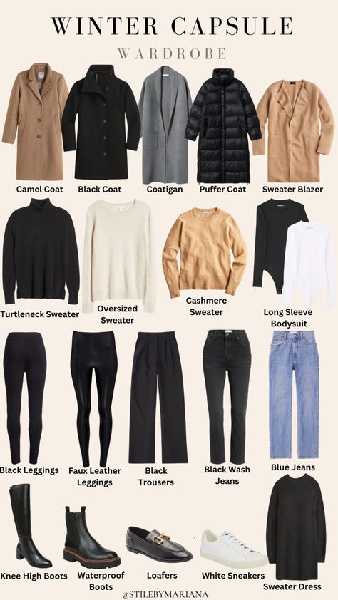 Winter Outfits Timeless, Aesthetic Looks Winter, European Winter Capsule Wardrobe, Fall Winter Capsule Wardrobe 2023, Timeless Capsule Wardrobe 2023, My Winter Outfits, Winter Capsule Wardrobe 2023 Work, Autumn Winter Capsule Wardrobe, Capsule Winter Wardrobe 2023