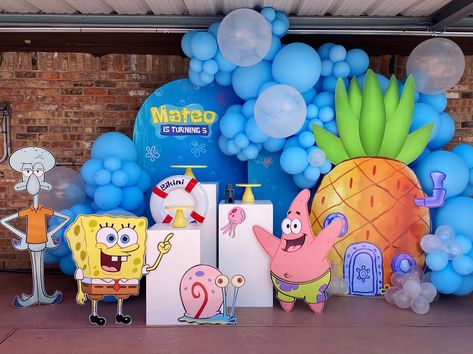 Spongebob Themed Birthday, Spongebob Party Decorations, Spongebob Birthday Party Decorations, Spongebob Birthday Party, Candy Land Birthday Party, سبونج بوب, Spongebob Party, Christian Birthday, Spongebob Birthday