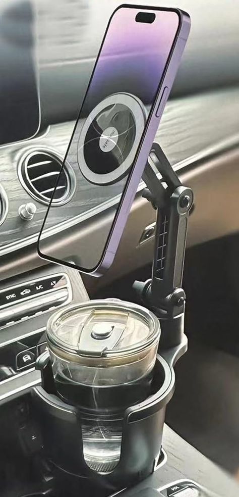 PRICES MAY VARY. 【Excellent Phone Mount With Cup Holder】This mobile phone holder, which is fixed in the car's cup slot, is additionally designed with a cup holder, so that you can still place cups, cans, or beverage bottles in the cup holder. The base of cup holder tablet mount can be adjusted from Min.2.24" to Max.3.54",fits almost all car cup slot.In the side the three expandable bumps and at the bottom of base are covered with soft rubber, so that the base fits the cup slot perfectly and with Iphone Car Mount, Phone Mount For Car, Cup Stand, Phone Holder For Car, Tablet Mount, Magnetic Phone Holder, Holder Phone, Tablet Holder, Phone Mount