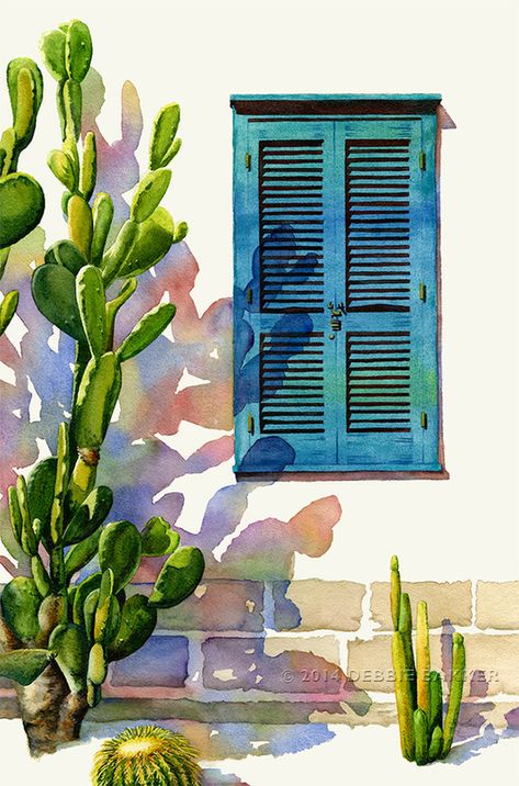 Colors of Tucson by Debbie Bakker Heart Craft, Watercolor Architecture, Canvas For Beginners, Gouache Art, Seni Cat Air, 수채화 그림, Tableau Art, Watercolor Landscape Paintings, Lukisan Cat Air