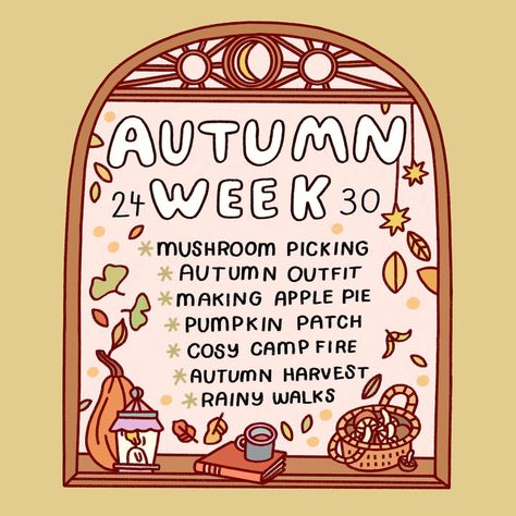 Hannah Detterbeck ✸ Illustrator | Very happy to announce that I‘m cohosting the autumn week drawing challenge this year 🍄 I hope you‘re up for drawing some cozy autumn art… | Instagram Week Drawing Challenge, W.i.t.c.h Art, Autumn Witch, Strange Creatures, Prompt List, Autumn Illustration, Drawing Prompt, Pumpkin Art, Cozy Autumn