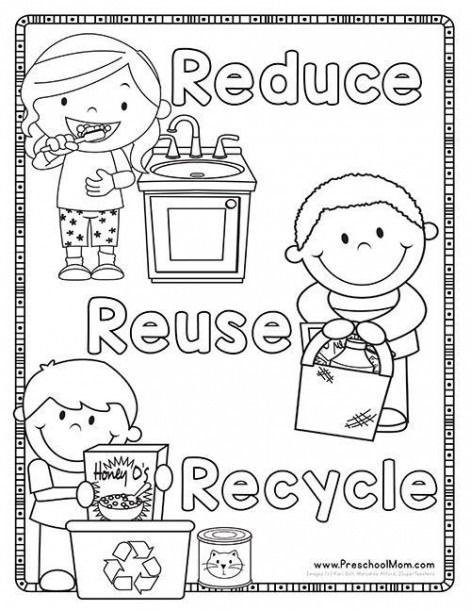 Recycling Preschool Worksheet Color Sheet Get 27, Earth Day Preschool, Recycled Crafts Kids Preschool, Recycle Preschool, Kertas Kerja Prasekolah, Earth Day Worksheets, Printables Preschool, Earth Day Coloring Pages, Recycling Activities