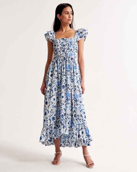 Women's Clearance | Abercrombie & Fitch Spring Break Dress, Spring Midi Dress, Shower Outfits, Strap Maxi Dress, Abercrombie And Fitch Dresses, American Clothing, Abercrombie And Fitch, Color Analysis, Womens Maxi Dresses