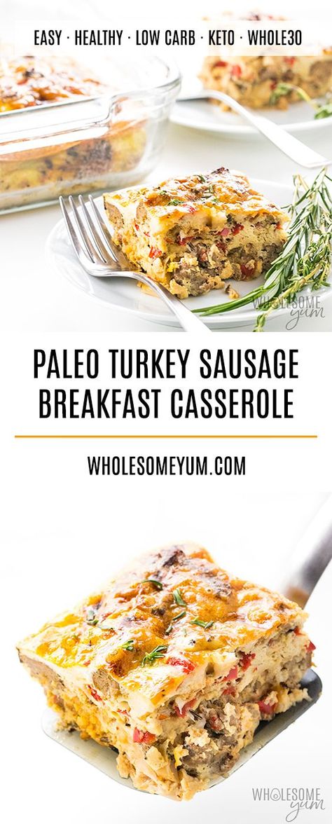 Turkey Sausage Breakfast, Easy Paleo Breakfast, Keto Kickstart, Paleo Breakfast Casserole, Paleo Diet Breakfast, Wahls Protocol, Paleo Breakfast Easy, Paleo Turkey, Sausage Breakfast Casserole