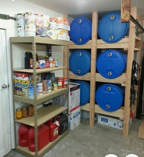 Prepper Storage Ideas, Chemical Storage Ideas, Prepper Room, Prepper Storage, Prepper Ideas, Underground Bunkers, Food Storage Rooms, Gear Room, Kitchen Island Ikea Hack