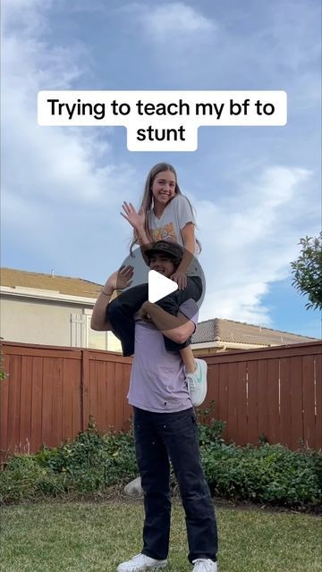 2 Person Cheer Stunts Flyers, Cheer Stunts Easy 1 Person, Funny Cheer Fails, Two Man Stunts, Three People Stunts, Cheer Stunt Fails, 3 Person Stunts Easy, Stunts To Do With 2 People, One Man Stunt