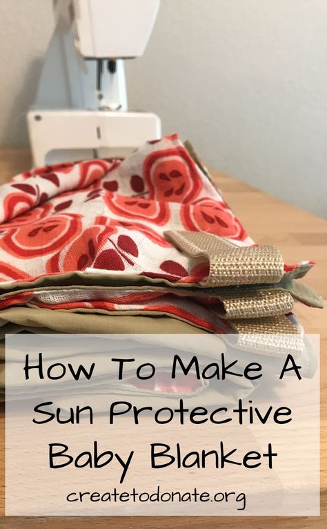 This tutorial walks you through how to make a versatile sun protection blanket that is typically used as a stroller blanket, but can also be used in the car or at a picnic to keep anyone's skin covered and protected from the UV rays of the sun. The innovative design allows you to attach it to almost anything. Car Seat Canopy Pattern, Baby Pineapple, Ruffle Pattern, Baby Goods, Blanket Design, Diy Shades, Rays Of The Sun, Stroller Cover, Blanket Cover