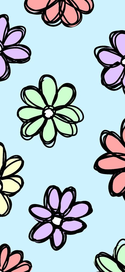 Pattern Aesthetic, Halloween Wallpaper Iphone Backgrounds, Cow Print Wallpaper, Iphone Stickers, Phone Wallpaper Boho, Floral Wallpaper Iphone, Gothic Wallpaper, Spring Pattern, Flowery Wallpaper