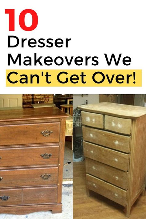 Easy creative dresser furniture flips. Thrift store dresser painted upcycled furniture. How to make over an old dresser. Upcycled dresser ideas DIY. #dresserupdate #dresserupcycle #furnituremakeoverdiyideas Veneer Dresser Makeover Diy, Contact Paper Dresser Makeover, Painting Old Dressers Ideas, Paint Old Dresser, Dresser Ideas Diy, Black Painted Dressers, Dresser Top Organization Ideas, Dresser Makeover Ideas, Broken Dresser