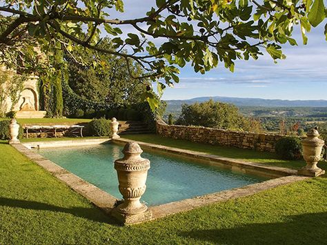 Antique Stone Pool Coping Slabs Milled at 2.5" in Thickness Installed in a pool in Italy Victorian Pool, Stone Pool Coping, Stone Installation, Village Street, Stone Pool, Pool Fountain, Pool Coping, Stone Planters, Coping Stone