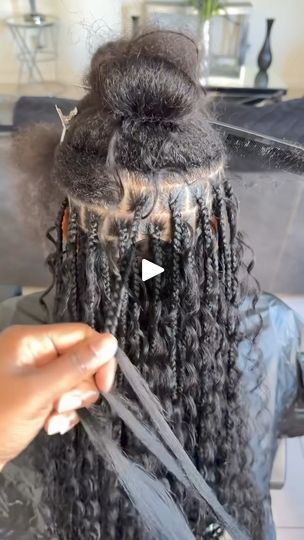 😍 | Doing The Girls Favorite Summer Hairstyle 😍😍  Smedium Boho Knotless 💇🏾‍♀️  2 bundles deep wave human hair ☺️ | By Braids By KoyaFacebook Knotless Boho Braids, Braids Styling, Boho Knotless Braids, Deep Wave Human Hair, Boho Knotless, Box Braids Styling, Knotless Braids, Boho Braids, Deep Wave