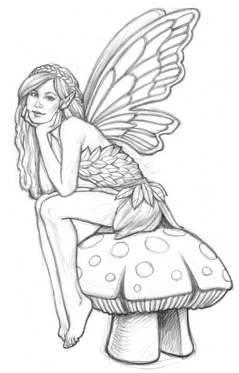 http://fairycoloringpages.blogspot.com/2012/09/fairy-pictures-to-colour-in.html Fairy Pictures Drawing, Fairies To Draw, How To Draw A Fairy, Drawing A Fairy, Drawing Of Fairy, Coloring Pictures For Adults, Fairy Colouring Pages, Fairies Drawing, Draw Fairy