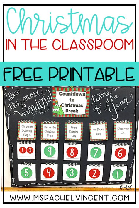 Christmas in the Classroom - Ms. Rachel Vincent Christmas Classroom Countdown Ideas, Christmas Classroom Incentives, Kindness Christmas Tree Classroom, Christmas Classroom Behavior Ideas, Countdown To Christmas Classroom Ideas, Classroom Countdown To Christmas, 15 Days Of Kindness Christmas Classroom, Christmas Behavior Management, Christmas Classroom Countdown