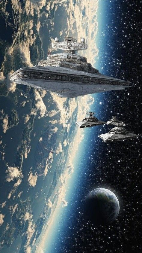 Star Wars Space, Geek Home Decor, Star Wars Painting, Star Wars Background, Star Wars Spaceships, Star Wars Empire, Star Wars Rpg, Star Wars Film, Star Destroyer