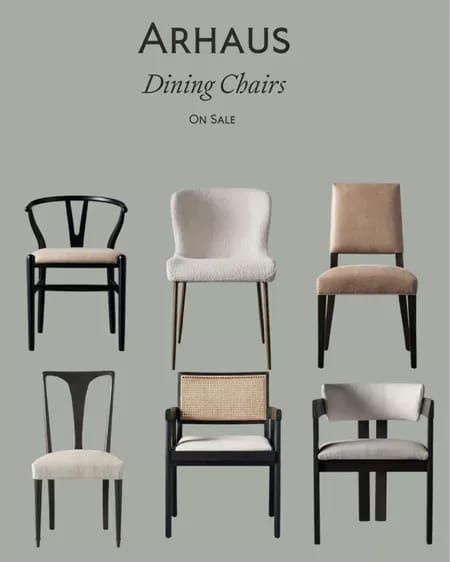 Some of my favorite Arhaus dining chairs! #homedecor #interiordesign #diningroom #LTKsalealert #LTKhome Arhaus Dining Chairs, Room & Board, Room Board, Dream Spaces, Wishbone Chair, Dining Room Design, Dining Rooms, Dining Room Chairs, Dining Chair