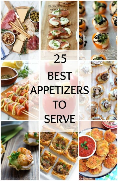 Are you having a dinner party soon and have no idea what to serve? We've got 25 of the BEST appetizers you can make now! Check out ablissfulnest.com for more ideas! The Best Appetizers, Finger Food Appetizers, Deilig Mat, Party Food Appetizers, Best Appetizers, Small Bites, Yummy Appetizers, Appetizers For Party, Appetizers Easy