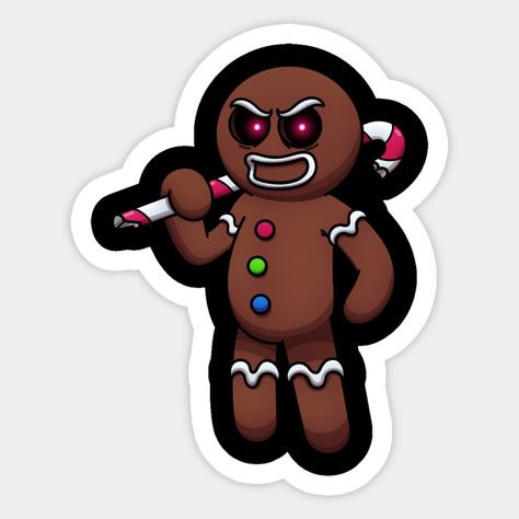 Evil Gingerbread Man, Gingerbread Day, Christmas Evil, Scary Design, National Cookie Day, Bread Man, December 4th, December Birthday, Gingerbread Men