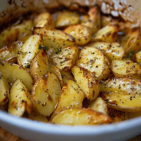 Hello, fellow food lovers! Today, I’m excited to share a recipe that brings a piece of the Mediterranean right into your kitchen—Greek-Style Oven Roasted Potatoes. These aren’t just any potatoes; ... Read more Greek Potatoes Roasted, Oregano Potatoes, Greek Potatoes Recipe, Mediterranean Potatoes, Greek Style Potatoes, Oven Potatoes, Greek Roasted Potatoes, Baby Potato Recipes, Greek Foods