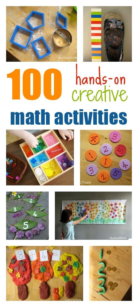 100 creative math activities for toddlers, preschool, and school age kids. Hands-on, multi-sensory ideas, organised by topic and theme. 0-10 Number Activities, Maths Activities Ks1, Math Activities For Toddlers, Numeracy Activities, Creative Math, Aktiviti Kanak-kanak, Sensory Ideas, Math Activities For Kids, Kids Math