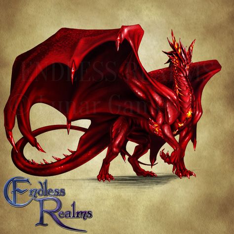 Endless Realms bestiary - Ruby Dragon by jocarra on DeviantArt Ruby Dragon, Yin Yang Tattoos, Dragon Artwork Fantasy, D D Monsters, Cool Dragons, Beautiful Dragon, Dragon 2, Dragon Pictures, Dragon Artwork