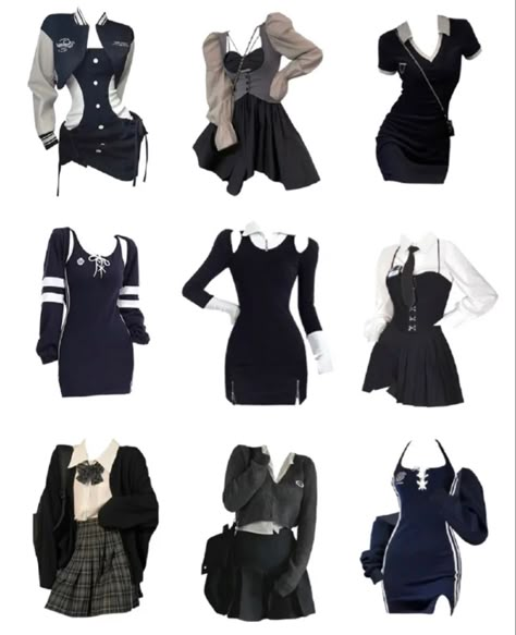 Fanmeet Outfit Ideas, Fancy Kpop Stage Outfits Ideas, Kpop Stage Outfits Ideas Elegant, Elegant Kpop Stage Outfits, Outfit Ideas Kpop, Kpop Stage Outfits Black Dress, Creepy Cute Fashion, 2000s Japanese Fashion, Fashion Design Collection