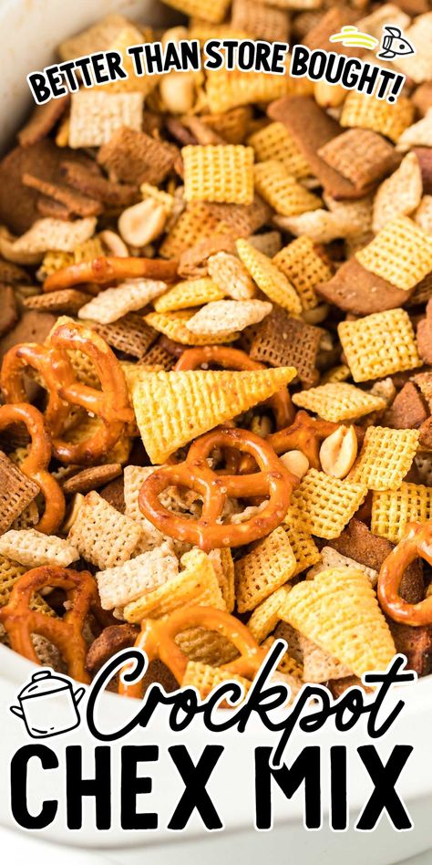 Chex Mix Slow Cooker, Chef Mix Recipes Homemade, Homemade Chex Mix Recipe Slow Cooker, Crockpot Fall Chex Mix Recipes, Spicy Chex Mix Recipes Crockpot, Slow Cooker Chex Mix Recipes, Crockpot Chex Mix Recipes Slow Cooker, Pub Mix Recipe, Fishing Snacks