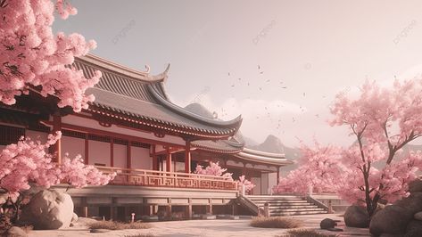 Cherry Blossom Wallpaper Laptop, Cherry Blossom Japan Wallpaper, Japanese Background Aesthetic, Aesthetic 16:9 Background, Japanese Aesthetic Background, Cherry Blossom Wallpaper Aesthetic, Cherry Blossoms Background, Building Japanese, 16:9 Backgrounds