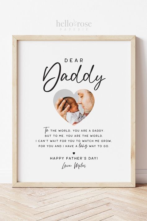 Fathers Day Gift from Kids Son Daughter Baby . PRINTABLE Personalized First Fathers Day Gift Idea . Dear Daddy Minimalist . DIGITAL DOWNLOAD #etsy #fathersday #fathersdaygift #giftfordaddy #dadtobegift #fromdaughterwife #fromkidsbabyson #uniquefathersdaygift #specialfathersdaygift #firstfathersday #fathersdaygiftfromkids #fathersdaygiftfromson #fathersdaygiftfromdaughter #fathersdaygiftfrombaby #fathersdaygiftidea Diy First Father’s Day Gift From Baby, Father And Son Birthday Party Ideas, First Father’s Day Gift From Baby, First Father's Day Ideas, Dads First Birthday Gift From Baby, First Fathers Day Gift Ideas From Wife, Diy First Father’s Day Gifts, First Fathers Day Gifts Ideas, First Fathers Day Gift Ideas From Baby