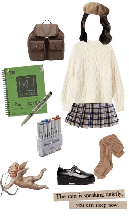 College Outfits Art Student, Science Student Aesthetic Outfit, Art Student Aesthetic Fashion, Art Students Outfit, Art College Outfit, Art Major Outfit, College Student Aesthetic Outfit, Art Major Aesthetic Outfit, Art Student Aesthetic Outfit