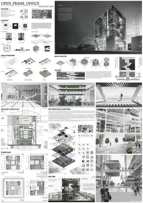 Landscape Architecture Presentation Board Layout Horizontal, Architecture Panel Design, Layout Design Architecture, Architectural Layout, Interior Design Presentation Boards, Board Layout, Architecture Design Presentation, Architecture Drawing Presentation, Presentation Board Design