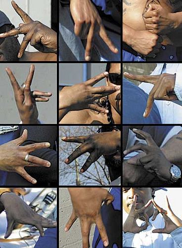 Brownsville Brooklyn Gangsters | Gangsta hand signs Gangsta Hand Sign, Gd Gang Hand Signs, Gangsta Signs, Gang Signs Hands, Gang Sings Hands, Icons Gangster, Gang Signs Meanings, Crip Gang Signs, Gang Signal