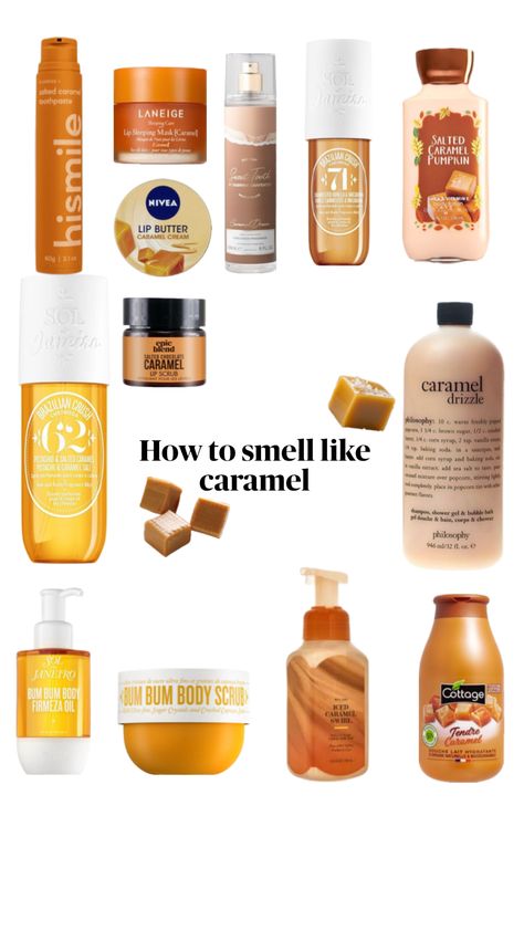 Smell Like Caramel, Caramel Scent, Nivea Lip Butter, Caramel Skin, Skin Care Items, Perfume Scents, Clean Body, Aesthetic Vibes, Body Care Routine