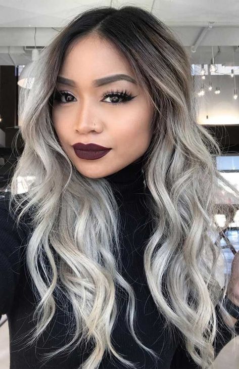 Looking for a change in this fall? it’s time to head to the salon and hit the refresh button. We have rounded up the... Cabelo Ombre Hair, Grey Hairstyles, Hairstyles Balayage, Grey Ombre Hair, Best Hair Dye, Balayage Blond, Brown Ombre Hair, Ombre Hair Blonde, Balayage Ombre