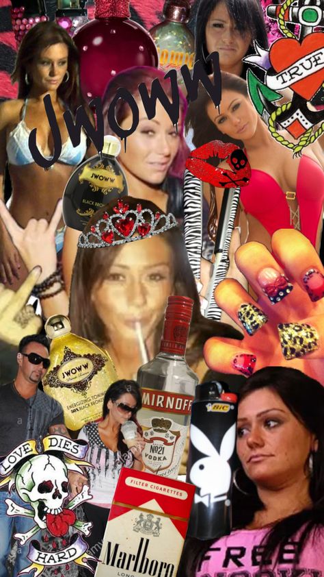 #jwoww #jerseyshore #mcbling #y2k #2000s #y2kaesthetic #trashy #trashyy2k #edhardy #playboy #jenny #jersey Jwoww 💖 Jwoww Jersey Shore, Snooki And Jwoww, Y2k 2000s, Jersey Shore