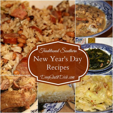 Ever wonder why Southerners eat certain foods to ring in the new year? Or, what are the traditional foods that make up a Southern New Year's menu and how they came to be? Read on to find out! Traditional Southern New Years Day Meal, New Years Recipes Traditional, Traditional New Years Day Food, New Year’s Day Recipes, New Year Meals Traditional, New Year Day Food, New Years Meals Traditional, Southern New Years Day Meal, Traditional New Years Food