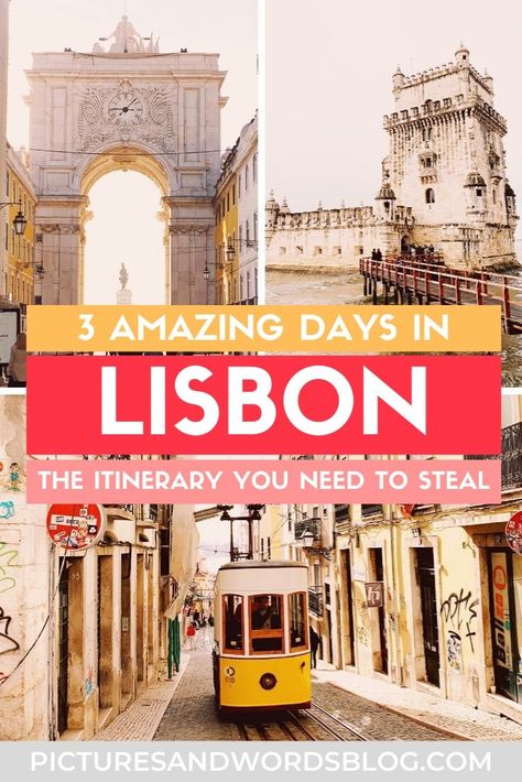 3 Days In Lisbon, Lisbon Vacation, Lisbon Itinerary, Lisbon Portugal Travel, Things To Do In Lisbon, Lisbon Travel Guide, Portugal Trip, Albufeira Portugal, Travel Portugal