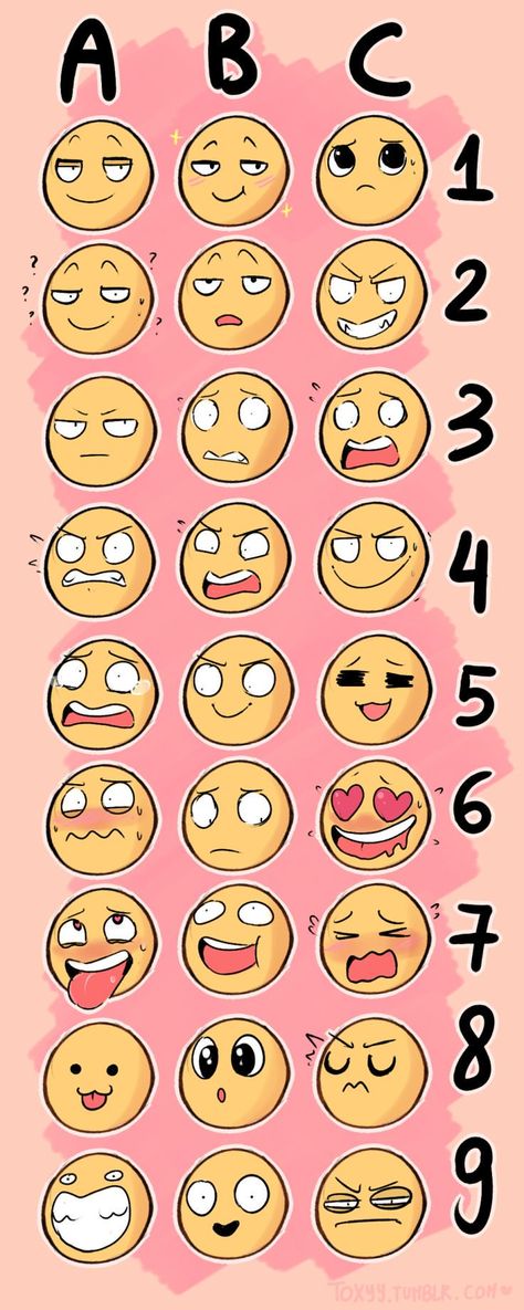 Cute faces! Drawing Face Expressions, Drawing Prompt, Drawing Expressions, Face Expressions, Art Poses, Facial Expressions, Drawing Challenge, Art Challenge, Drawing Base