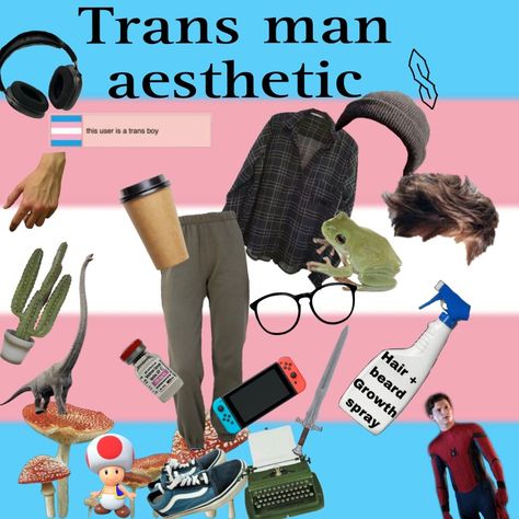 80s Trans Aesthetic, Trans Style Outfit, Trans Halloween Costumes, Clothes For Trans Men, Ftm Outfits For School, Trans Starter Pack, Trans Outfits Ftm, Trans Ftm Outfits, Trans Aesthetic Ftm