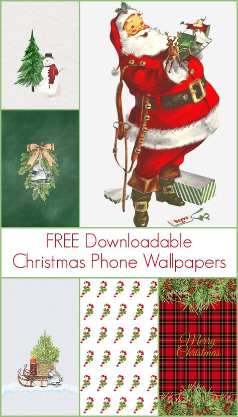 Add some Christmas cheer to your phone with these cute vintage-inspired Christmas phone wallpapers that you can easily add to your iPhone, Android, and Windows phone. Free Phone Wallpaper Christmas, Free Christmas Screensavers, Christmas Wallpaper For Android Phone, Iphone Wallpaper Christmas Cute, Free Christmas Phone Wallpaper, Free Christmas Wallpaper Iphone, Christmas Screen Savers Iphone, Christmas Backgrounds Wallpapers Vintage, Christmas Phone Wallpaper Vintage