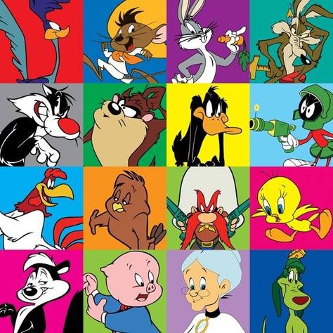 Saturday Morning Cartoons Warner Bros Cartoon Characters, Classic Cartoon Characters Drawings, Tv Cartoon Characters, Toon Characters, Best 90s Cartoons, 90s Cartoon Characters, Looney Tunes Wallpaper, Square Poster, Looney Tunes Characters