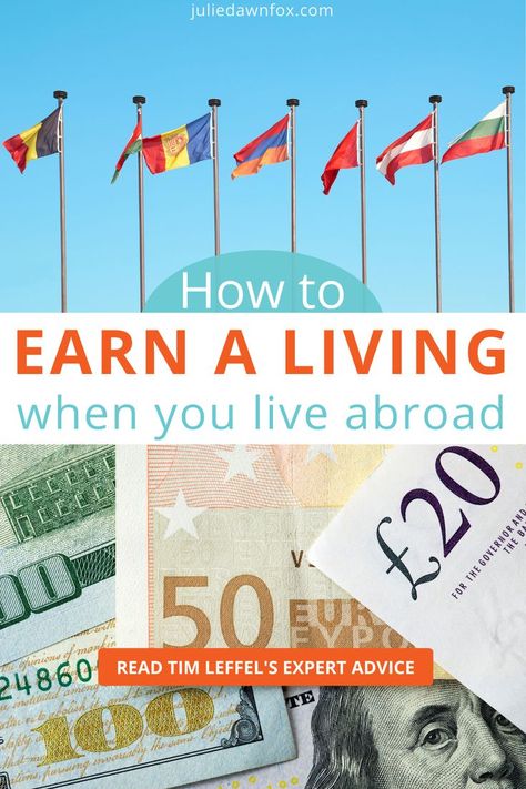 Thinking of moving abroad? If so, you may be wondering how to earn money while living in a foreign country. This guest post by Tim Leffel, author of "A Better Life for Half the Price: How to thrive on less money in the cheapest places to live", takes you through all you need to know about earning money when you live abroad. Find out how to finance your expat life. #moveabroad #livingabroad #expat #expatlife Moving Countries, Cheapest Places To Live, Live Abroad, Moving Abroad, Places To Live, Move Abroad, Expat Life, How To Earn Money, Earning Money