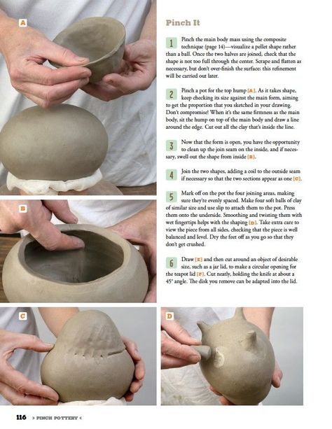 Pinch pot technique Pottery Techniques, Hand Building pottery, ceramics tutorials, step by step #potterytchniques #ceramics #clay #clayart Clay Cookware, Pinch Pottery, Clay Pinch Pots, Pottery Pinch Pot, Ceramic Pinch Pots, Pottery Lessons, Pinch Pot, Slab Pottery, Ceramic Techniques