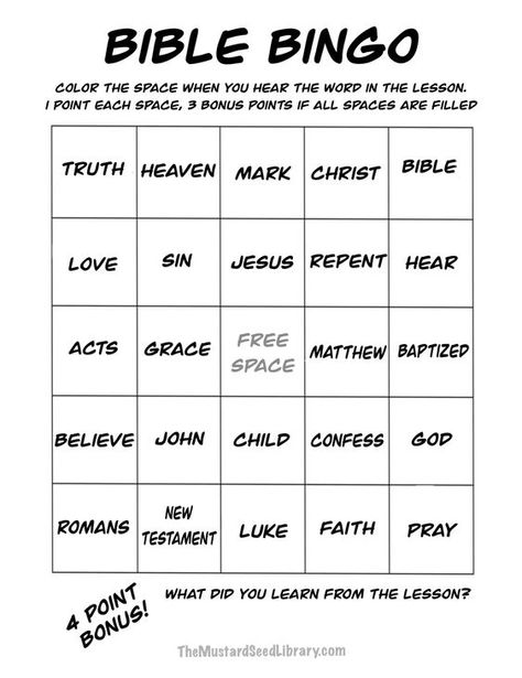 Bible Bingo Printable Free, Christian Bingo, Church Youth Games, Christian Youth Activities, Bible Study Games, Bible Games For Youth, Awana Games, Bible Bingo, Bridge Kids