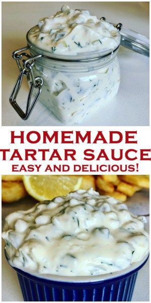 Homemade Tartar Sauce Easy, Fish Taco Salad, Easy Tartar Sauce, Tartar Sauce Recipe, Sauce Tartare, Homemade Tartar Sauce, Homemade Condiments, Idee Pasto, Dill Pickles